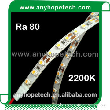 CRI 90 DC24V 9.6W 120leds m led strip light 2200-2500K